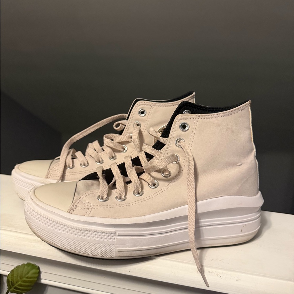 converse blush pink high tops